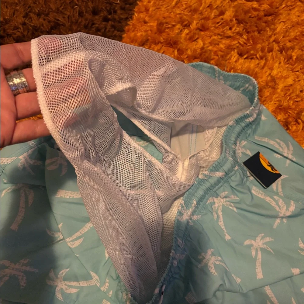 New, with tags, Sunsations, Palm Tree, Swim Trunks